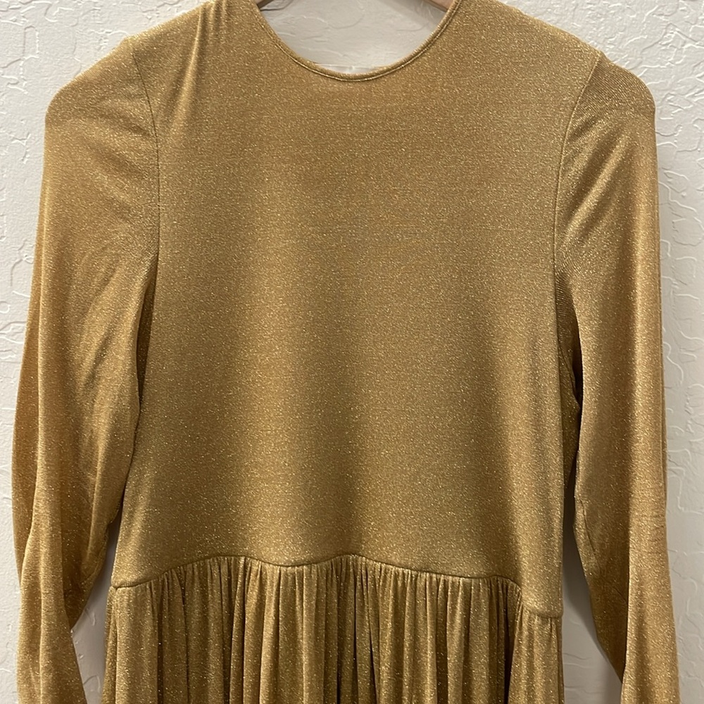 Zimmermann Gold Long Sleeve Dress - Picture 7 of 9